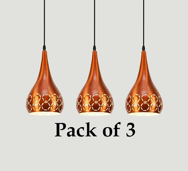 Avior_Copper_Hanging_Pendant_Ceiling_Lights_Lamp,_(Pack_Of_3)