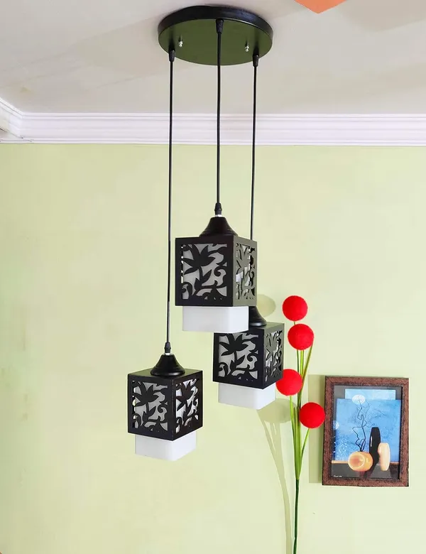 Avior_Black_Round_Cluster_Wooden_Chandelier_Hanging/_Ceiling_Lights_For_Living_Room,_Home