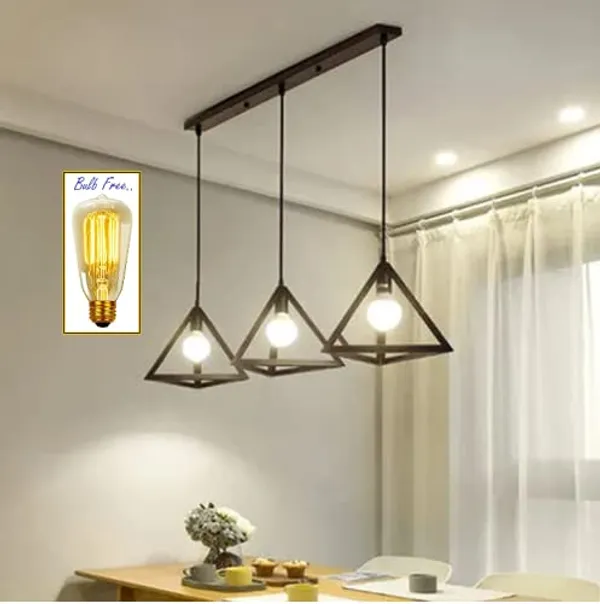 Avior_Black_Triangle_Chandelier_Hanging_Pendant_Light_With_Bulb_For_Kitchen_And_Bedroom_(Square,_8Watts,_Metal)