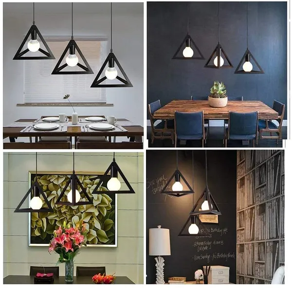 Avior_Black_Triangle_Chandelier_Hanging_Pendant_Light_With_Bulb_For_Kitchen_And_Bedroom_(Square,_8Watts,_Metal)