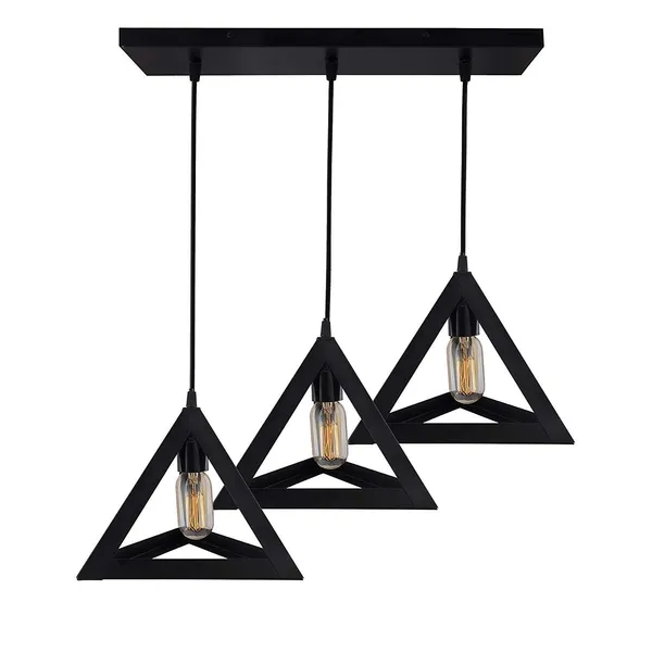 Avior_Black_Triangle_Chandelier_Hanging_Pendant_Light_With_Bulb_For_Kitchen_And_Bedroom_(Square,_8Watts,_Metal)