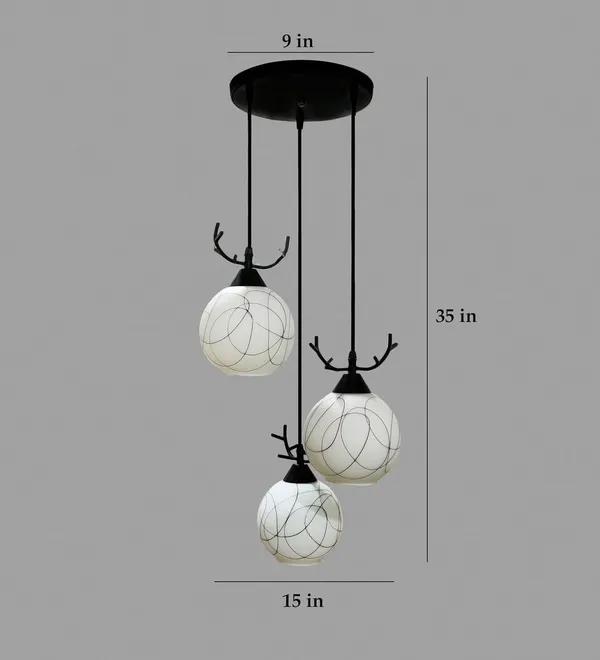Avior_Black_&_White_Deer_Horns_Design_Jhumar,_Frosted_Glass_Ceiling_Chandelier_Pendant_Light_For_Home_Decoration,_Hanging_Lights_For_Living_Room_Lamp