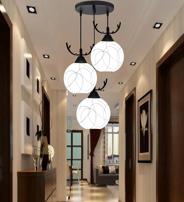 Avior_Black_&_White_Deer_Horns_Design_Jhumar,_Frosted_Glass_Ceiling_Chandelier_Pendant_Light_For_Home_Decoration,_Hanging_Lights_For_Living_Room_Lamp