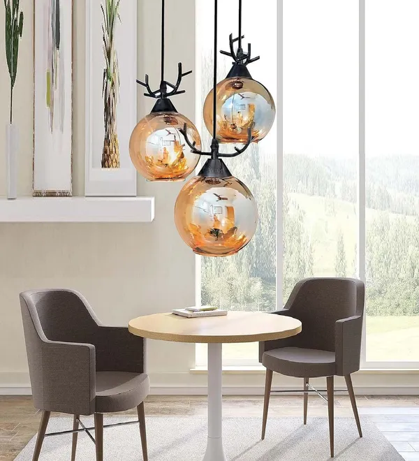 Avior_Brown_And_Gold_Round_Hanging_Light_For_Living_Room,_Chandelier_For_Bedroom_Center,_Drawing_Room_Pendant_Lamp_For_Corner_And_Restaurants_Lights_(Round_Cluster_Jhumar)