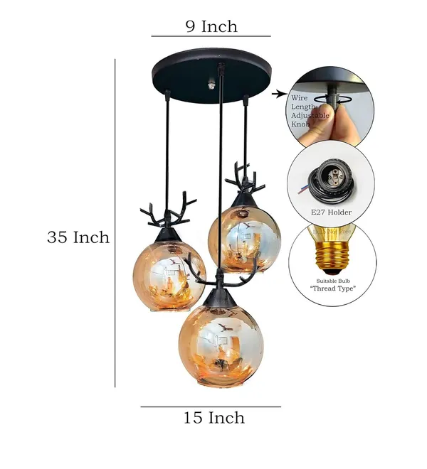 Avior_Brown_And_Gold_Round_Hanging_Light_For_Living_Room,_Chandelier_For_Bedroom_Center,_Drawing_Room_Pendant_Lamp_For_Corner_And_Restaurants_Lights_(Round_Cluster_Jhumar)