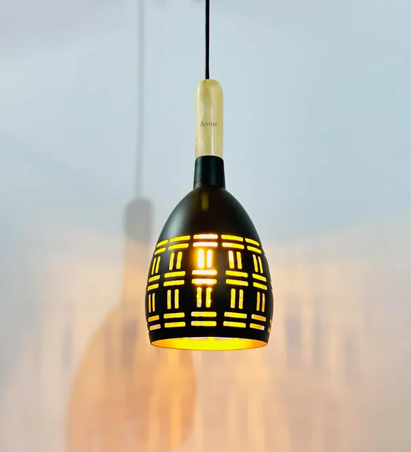 Avior_Black_&_Beige_Aluminium_Ceiling_Hanging_Light_For_Living_Room,_Kitchen_Island_Hanging_Lamps_For_Bedroom,_Restaurants_Lamps_And_Cafe_(Pack_Of_1)
