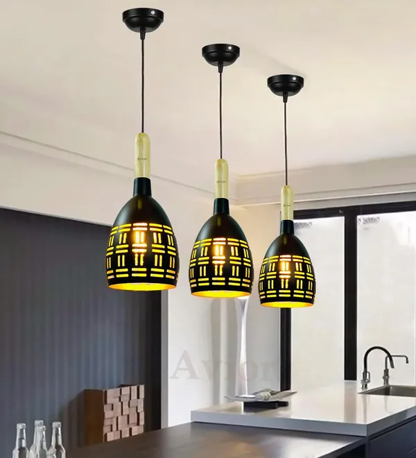 Avior_Black_&_Beige_Aluminium_Ceiling_Hanging_Light_For_Living_Room,_Kitchen_Island_Hanging_Lamps_For_Bedroom,_Restaurants_Lamps_And_Cafe_(Pack_Of_1)