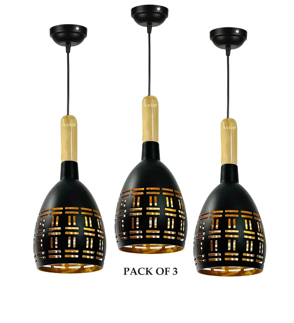 Avior_Black_&_Beige_Aluminium_Ceiling_Hanging_Light_For_Kitchen_Arch_Island,_Hanging_Lamps_For_Bedroom,_Restaurants_Lamps_And_Cafe_(Pack_Of_3)
