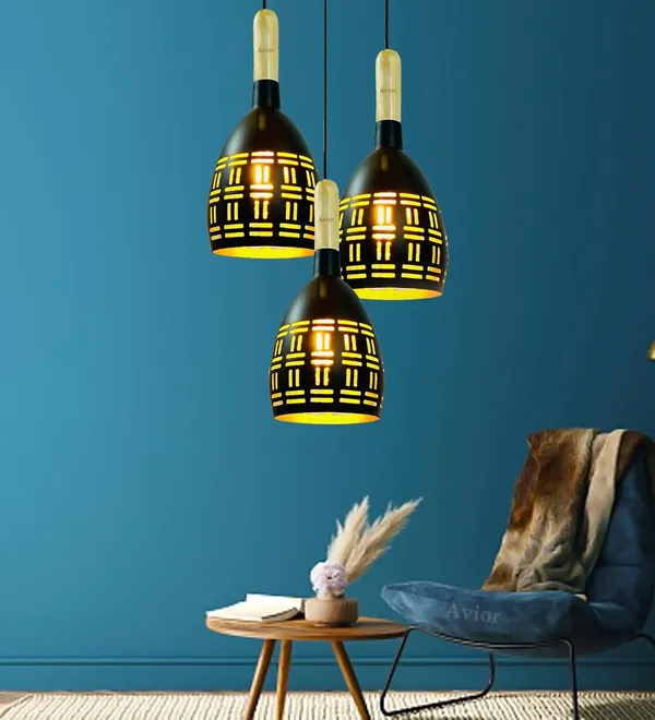Avior_Black_&_Beige_Aluminium_Hanging_Light_For_Living_Room,_Hanging_Lamps_For_Bedroom,_Restaurants_Lamps_And_Cafe_(Round_Cluster)