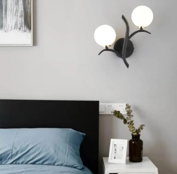 Avior_Black_Frosted_Glass_Wall_Light_Lamp_For_Bedroom,_Balcony,_Living_Room,_Restaurant,_Office