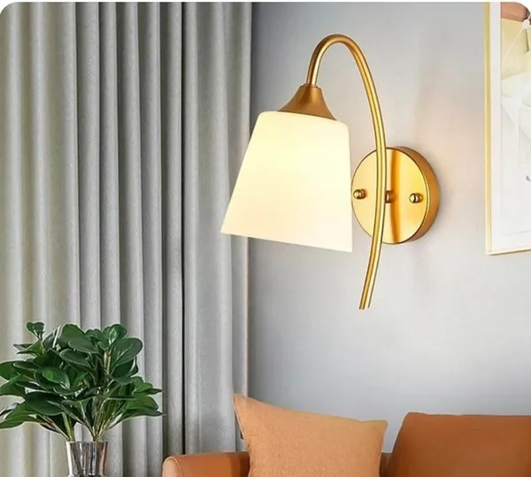 Avior_Plastic_Shade_Curved_Wall_Light/_Wall_Lamps_For_Bedroom,_Living_Room,_Kids_Room,_Restaurants,_Cafe_(Metal_&_PVC)