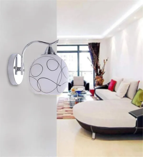 Avior_Wall_Lights_for_Home_Decoration,_Wall_Lamps_for_Living_Room_(White_12W_Round_Steel_Base,_Line_Frosted_Glass_)