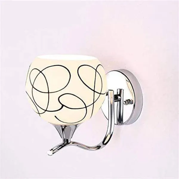 Avior_Wall_Lights_for_Home_Decoration,_Wall_Lamps_for_Living_Room_(White_12W_Round_Steel_Base,_Line_Frosted_Glass_)