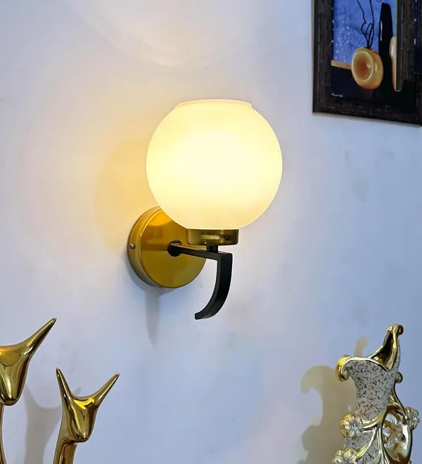 Avior_Gold_And_White_Frosted_Wall_Lamps_For_Bedroom,_Living_Room,_Restaurants_Wall_Lights,_Cafe_Lamps_And_Offices_Wall_Lamps