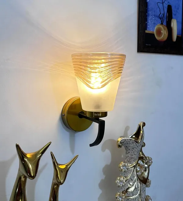 Avior_Gold_And_Frosted_White_Electroplating_Wall_Lamp_For_Bedroom,_Living_Room,_Restaurant_Decoration_Wall_Light,_Cafe_Lamps,_Offices_Wall_Lamps_And_For_Decoration