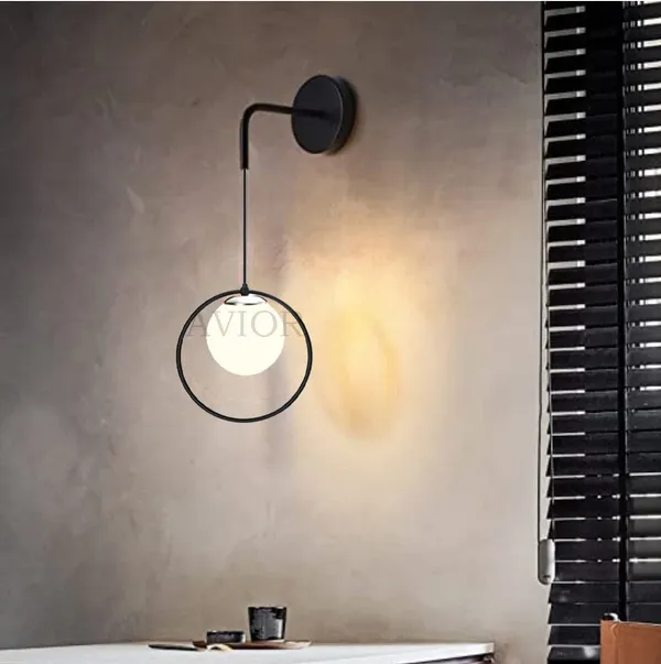 Avior_Black_&_White_Bedside_Wall_Lamp_Wall_Light_Fancy_Wall_Scones