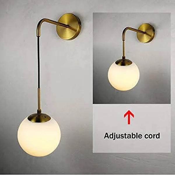 Avior_Yellow_Milky_Ball_Round_Wall_Hanging_Downside_Light_Lamp_For_Bedroom_(Antique,_14_Watts,_Metal)_(Electric)