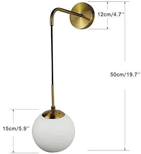 Avior_Yellow_Milky_Ball_Round_Wall_Hanging_Downside_Light_Lamp_For_Bedroom_(Antique,_14_Watts,_Metal)_(Electric)