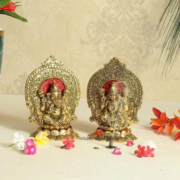 Golden_Metal_Lakshmi_Ganesh_Carved_Showpiece_Seated_On_Lotus,_6.25_Inch