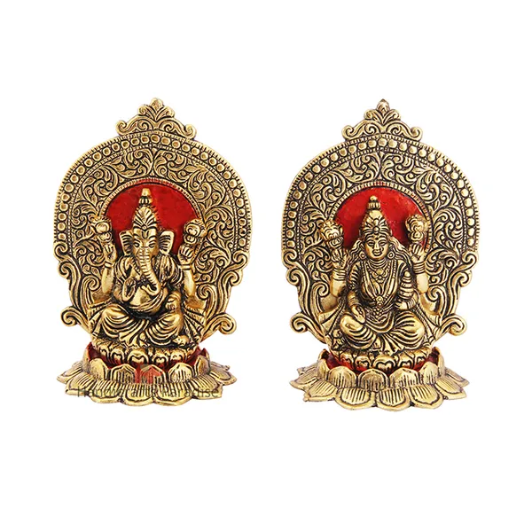 Golden_Metal_Lakshmi_Ganesh_Carved_Showpiece_Seated_On_Lotus,_6.25_Inch