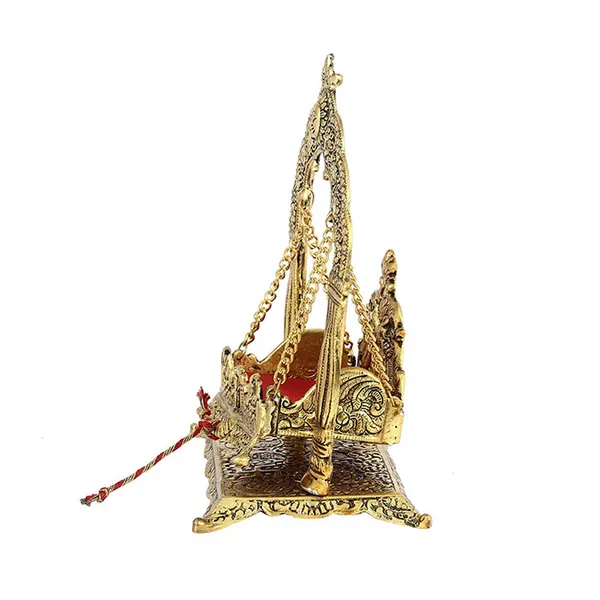 Golden_Aluminum_Nand_Gopal_Palana_Showpiece,_9.5_Inch
