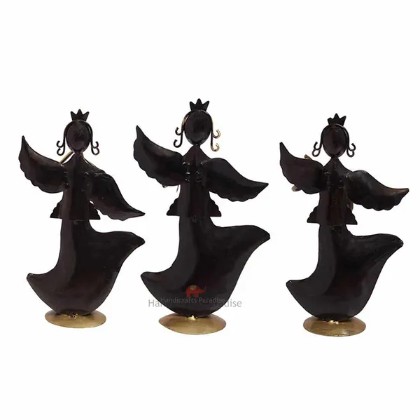 Multicolor_Wrought_Iron_Musical_Angels_Showpiece,_9.5_Inch,_(Set_Of_3_Piece)