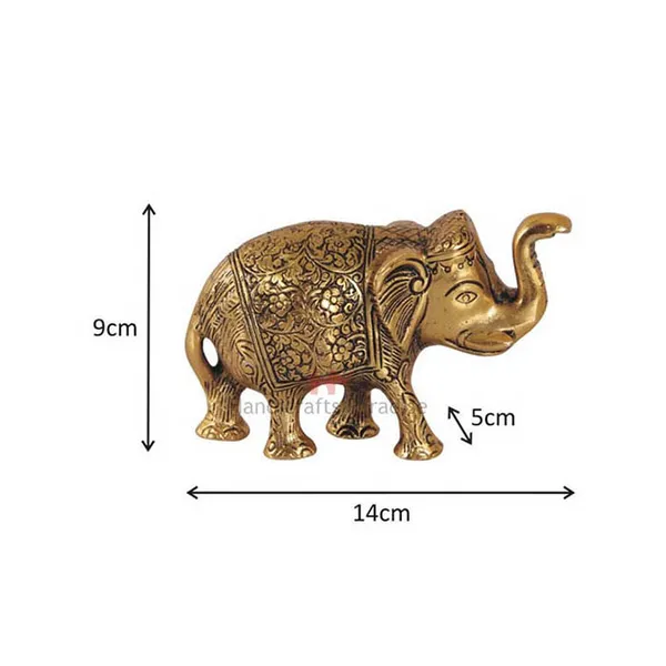 Golden_Metal_Elephant_Carved_Antique_For_Home_Decor,_3.5_Inch