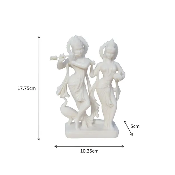 White_Marble_Carved_In_Radha_Krishan_Figurine