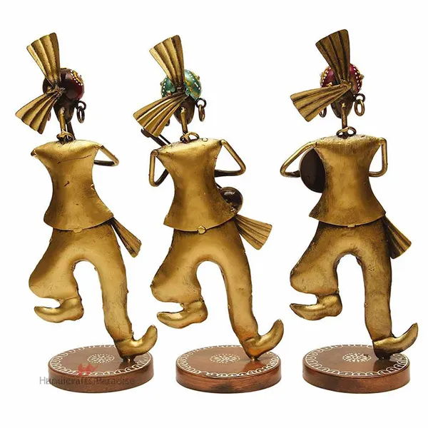 Multicolor_Wrought_Iron_Musical_Dancing_Men_Showpiece_(Set_Of_3Pc)_-_13_Inch