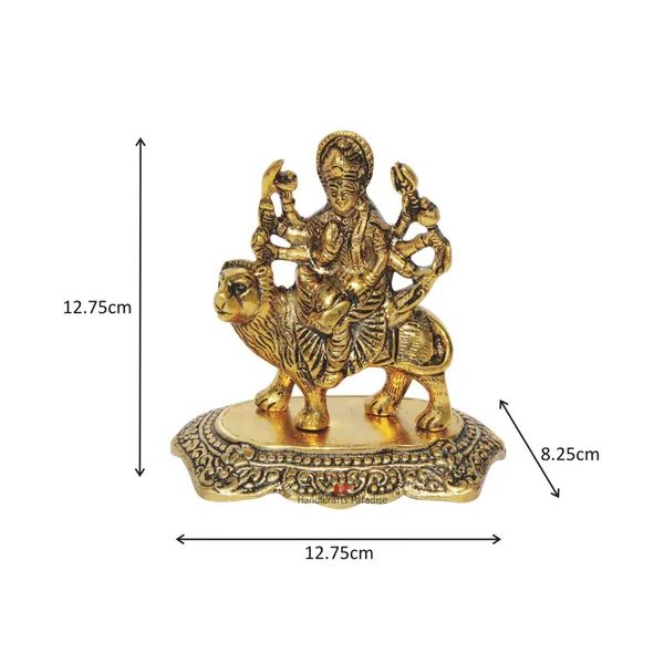 Golden_Aluminum_Durga_Idol_And_Figurine