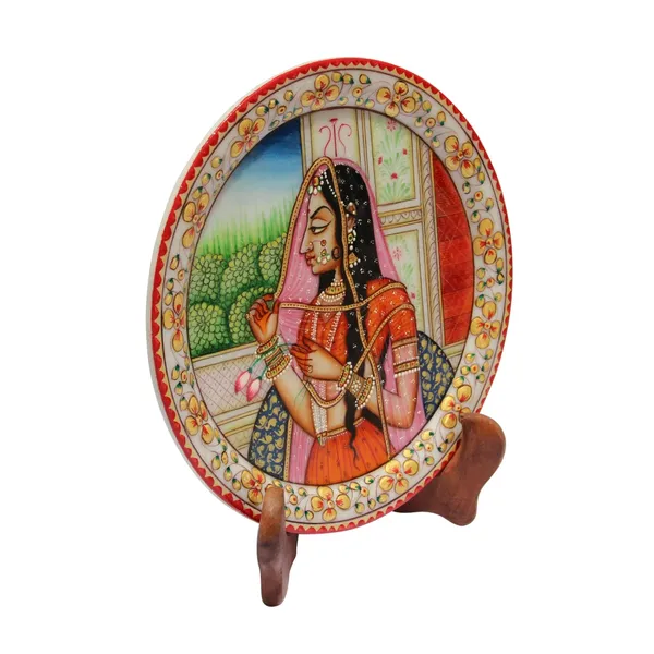 Multicolor_Banithani_Painted_Marble_Pate_,9_Inch