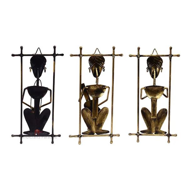 Multicolor_Iron_Musicians_Framed_Wall_Art_(Set_Of_3Pcs)