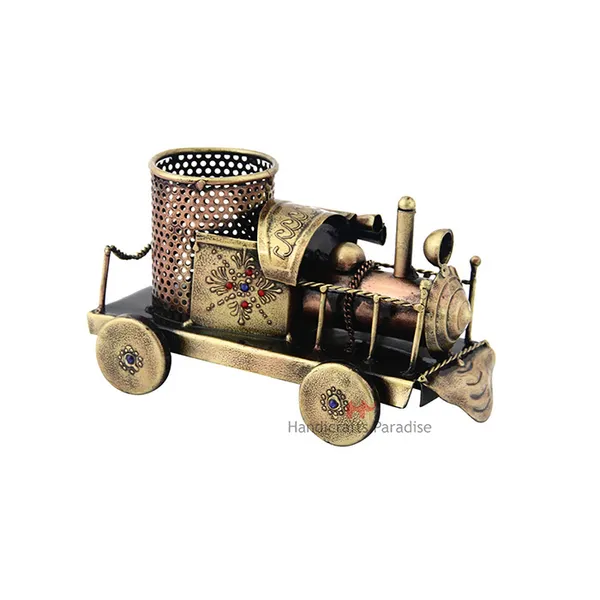 Rust_Golden_Engine_Shape_Penstand_In_Iron