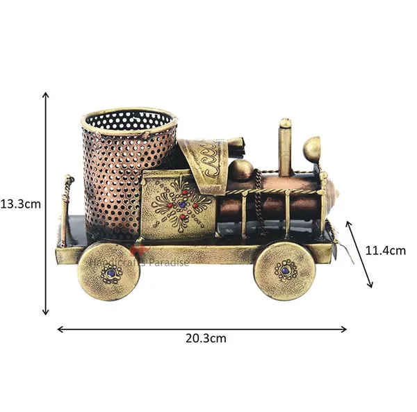 Rust_Golden_Engine_Shape_Penstand_In_Iron