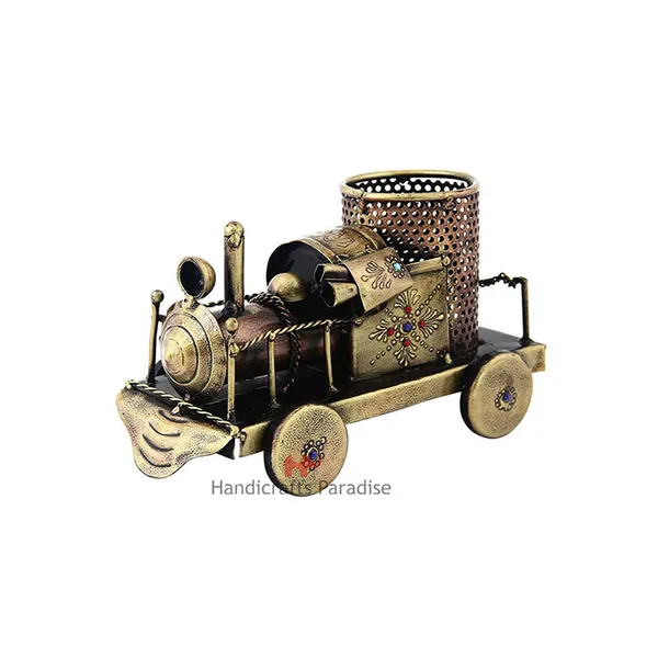 Rust_Golden_Engine_Shape_Penstand_In_Iron