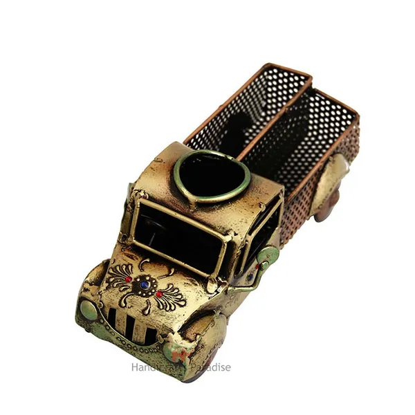 Rust_Golden_Truck_Pen_Stand_And_Mobile_Holder_-_9.5_Inches
