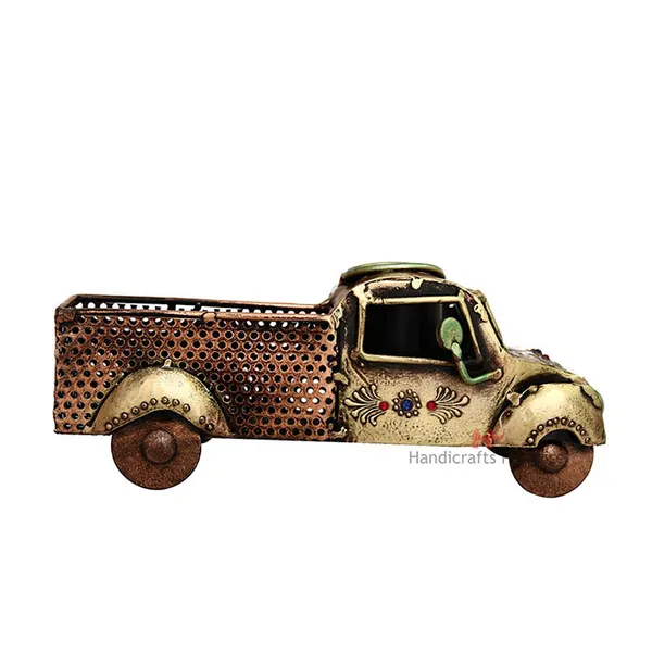 Rust_Golden_Truck_Pen_Stand_And_Mobile_Holder_-_9.5_Inches