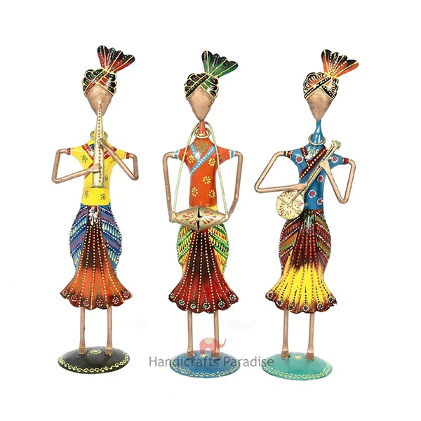 Multicolor_Iron_Showpiece_Figurine_Multicolour,_13.25_Inch_Set_Of_3_Pc