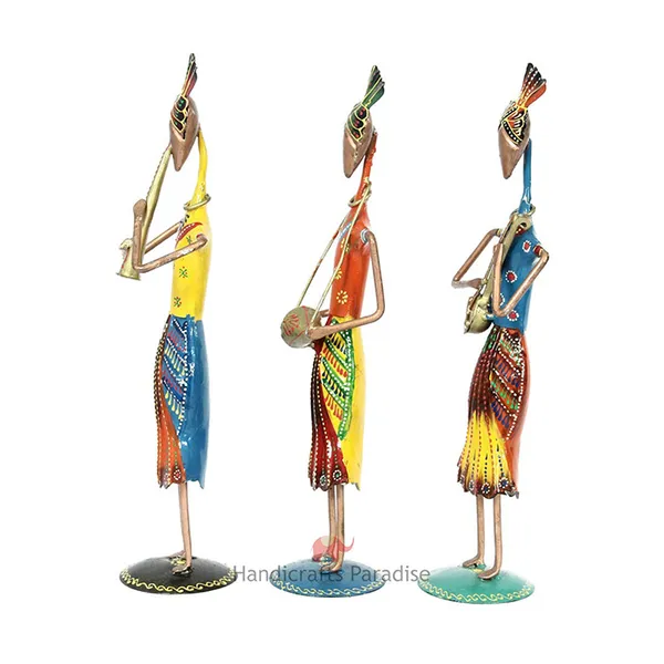 Multicolor_Iron_Showpiece_Figurine_Multicolour,_13.25_Inch_Set_Of_3_Pc
