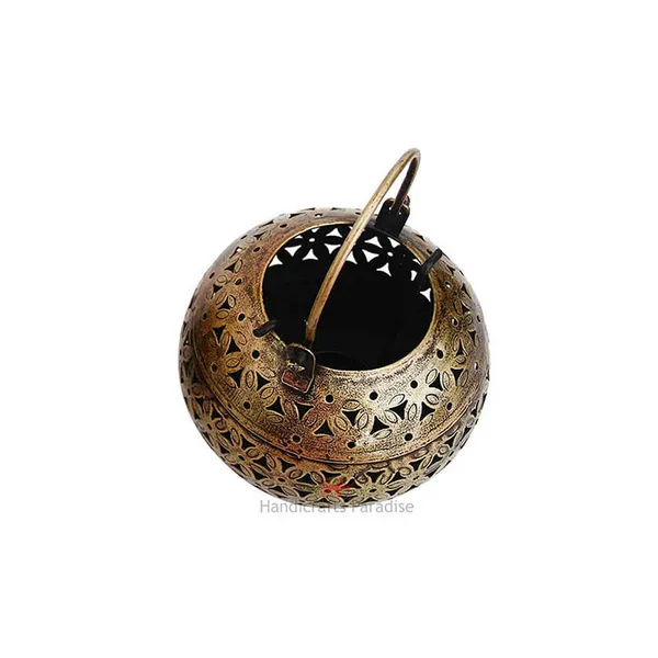 Rusty_Golden_Cut_Work_Tea_Light_With_Handle_,_5.25_Inches