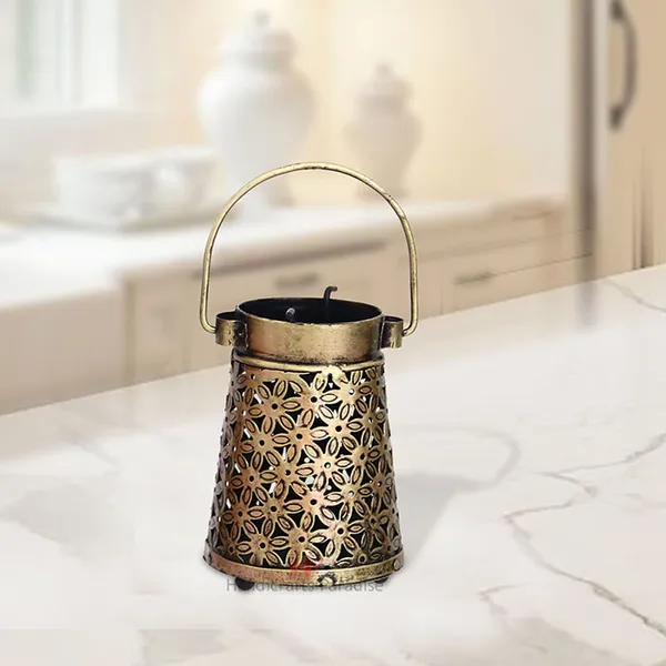 Rusty_Golden_Cut_Work_Lantern_Tea_Light_With_Handle_,_5_Inches