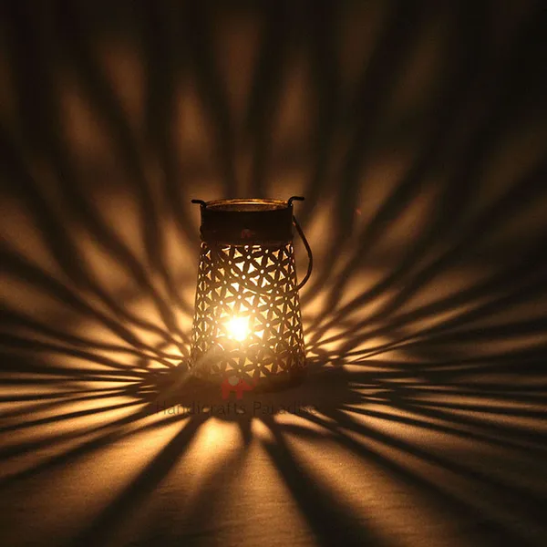 Rusty_Golden_Cut_Work_Lantern_Tea_Light_With_Handle,__6_Inches