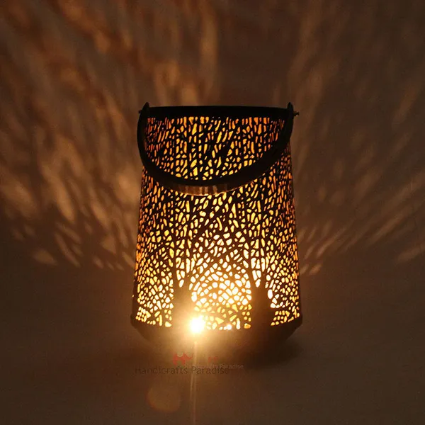 Rust_Golden_Intricate_Cut_Work_Tea_Light_With_Leather_Handle__-_14.2_Inch