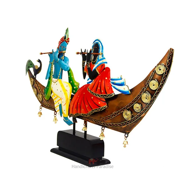 Multicolor_Iron_Radha_Krishna_Sitting_On_Boat_Showpiece,_12.75_Inch