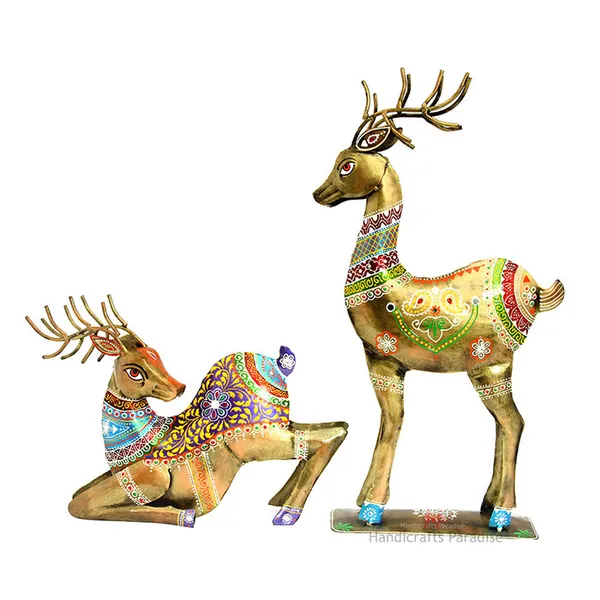 Golden_Iron_Deer_Showpiece_For_Home_Decor,_22_Inch_(Set_Of_2Pc)
