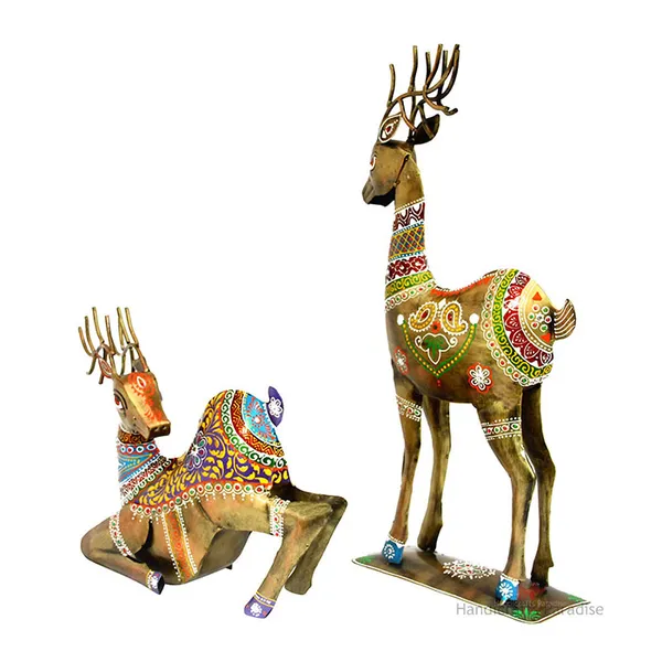 Golden_Iron_Deer_Showpiece_For_Home_Decor,_22_Inch_(Set_Of_2Pc)