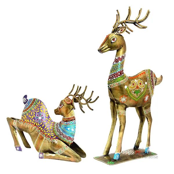 Golden_Iron_Deer_Showpiece_For_Home_Decor,_22_Inch_(Set_Of_2Pc)