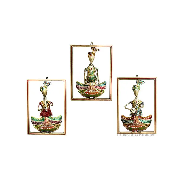 Multicolor_Iron_Tribal_Rajasthani_Musical_Showpiece,_14_Inch,_Set_Of_3_Pc