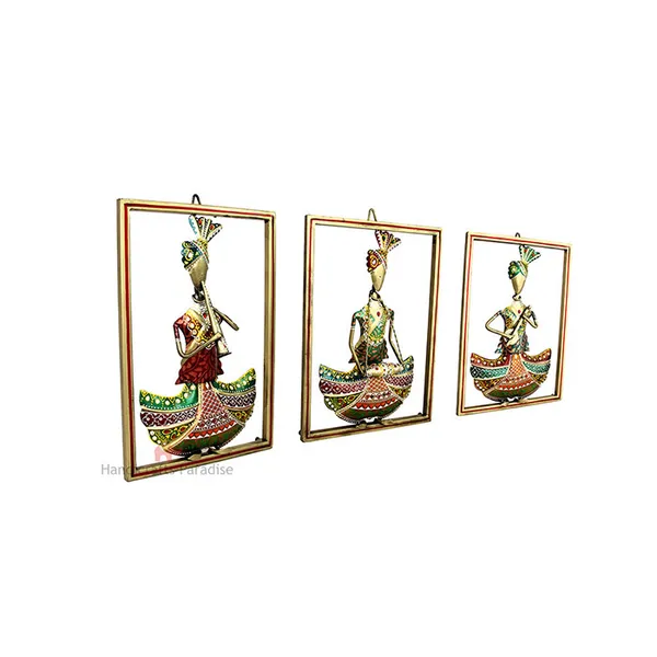 Multicolor_Iron_Tribal_Rajasthani_Musical_Showpiece,_14_Inch,_Set_Of_3_Pc