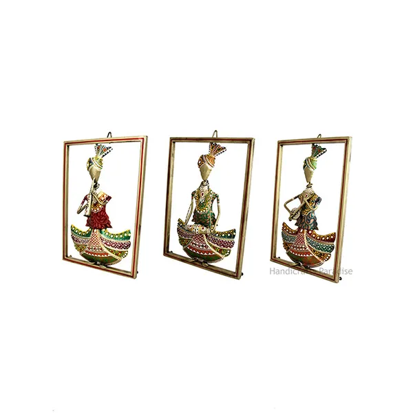 Multicolor_Iron_Tribal_Rajasthani_Musical_Showpiece,_14_Inch,_Set_Of_3_Pc